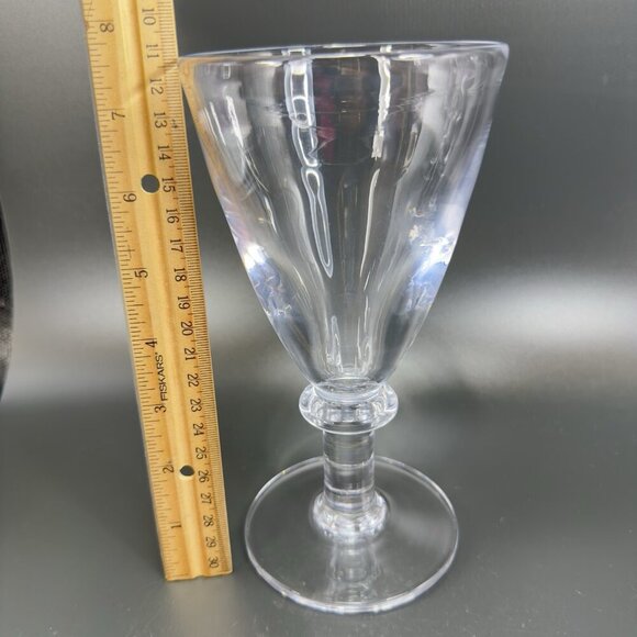 Simon Pearce Cavendish Clear Hand Blown Heavy Glasses Cups Goblets Stemware Set2 - Picture 4 of 16